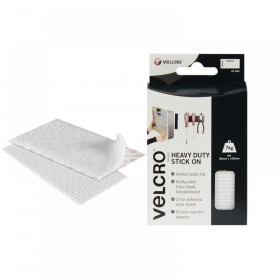 Velcro VELCRO Brand Heavy-Duty Stick On Strips (2) 50 x100mm White