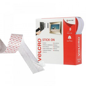 Velcro VELCRO Brand Stick On Tape 20mm x 10m White