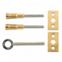 Yale Locks V-8013-2-PL 8013 Dual Screw Window Lock Brass Finish Pack Of 2