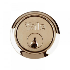 Yale Locks P1109 Replacement Rim Cylinder & 2 Keys Satin Chrome Finish Visi