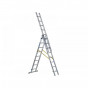 Zarges 44838 D-Rung Combination Ladder 3-Part 3 X 8 Rungs
