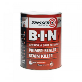 Zinsser B.I.N Primer, Sealer & Stain Killer Paint White 1 litre