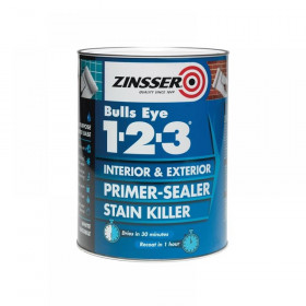 Zinsser Bulls Eye 1-2-3 Primer & Sealer Paint 1 litre