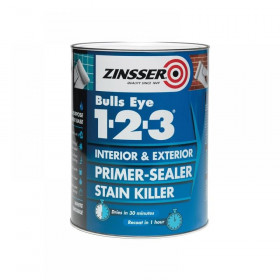 Zinsser Bulls Eye 1-2-3 Primer & Sealer Paint 2.5 litre