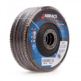 Abracs Abfz115B0120 Pro Zirconium Flap Disc 115Mm 120 Grit (5 Pack)