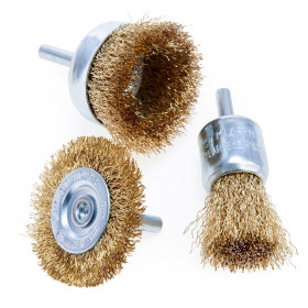 Abracs Abwbsmpack9 Spindle Mounted Wire Brush Set (3 Piece)