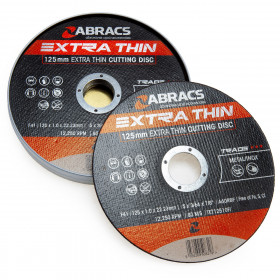 Abracs Extra Thin Metal/Inox Cutting Discs 125Mm X 1Mm (10 Pack)