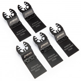 Abracs Mtwm3405 Multi Tool Blades For Wood And Metal 34Mm (Pack Of 5)