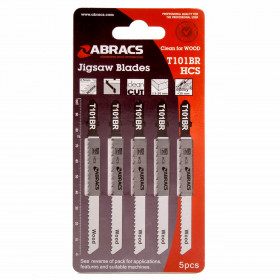 Abracs T101Br Jigsaw Blades For Wood (5 Pack)