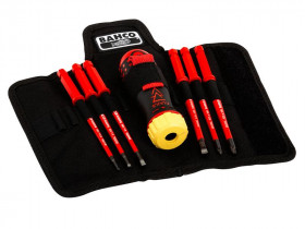 Bahco 808062 Insulated Ratcheting Screwdriver Set, 6 Piece