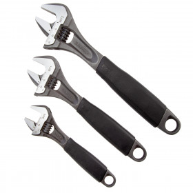 Bahco Adjust 3-90 Ergo Central Nut Adjustable Wrench Set (Pack Of 3)