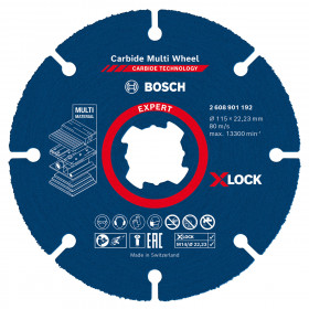 Bosch 2608901192 X-Lock Carbide Multi Wheel Cutting Disc 115Mm