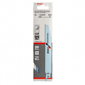 Bosch S123Xf Progressor Reciprocating Saw Blades For Metal 150Mm (Pack Of 5)