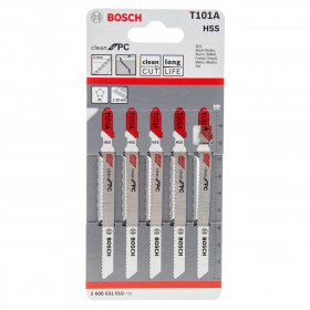 Bosch T101A Clean For Pc Jigsaw Blades (5 Pack)