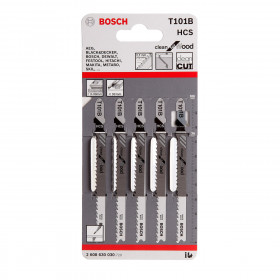 Bosch T101B Clean For Wood Jigsaw Blades (5 Pack)