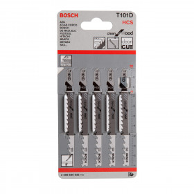 Bosch T101D Clean For Wood Jigsaw Blades (5 Pack)