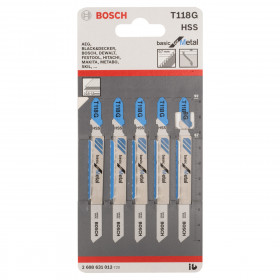 Bosch T118G Basic For Metal Jigsaw Blades (5 Pack)