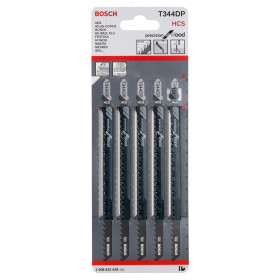 Bosch T344Dp Precision For Wood Jigsaw Blades (5 Pack)