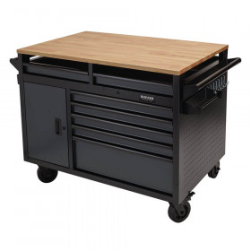 Bunker 08251 ® Multi-Functional Workbench Roller Tool Cabinet, 14 Drawer, 48in, Grey 1
