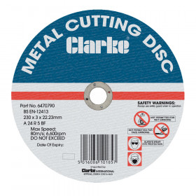 Clarke 6470800 14 Metal Cutting Disc (Box of 25)