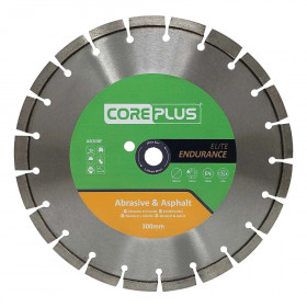 Coreplus CORDBAB300E Abrasive & Asphalt Elite Endurance Diamond Blades, 300Mm (Box Of 1)