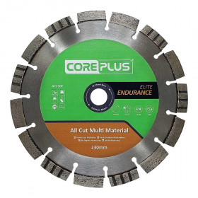 Coreplus CORDBAC230E All Cut Multi Material Elite Endurance Diamond Blades, 230Mm (Box Of 1)
