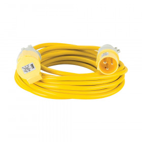 Defender E85123 Arctic Extension Lead Yellow 16A 2.5Mm2 10M, 110V Each 1
