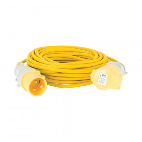 Defender E85235 Extension Lead Yellow 2.5Mm2 32A 14M, 110V Each 1