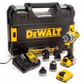 Dewalt Dcd703L2T 12V Xr Brushless 4X Multi-Head Drill Driver (2 X 3.0Ah Batteries)