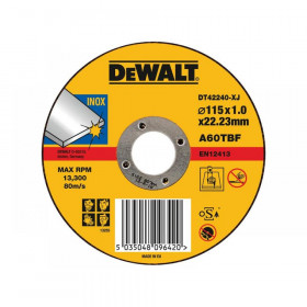 DeWalt DT42240 Inox Metal/Stainless Cutting Disc Range