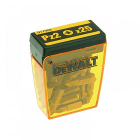 DeWalt DT7908 Torsion Pozidriv Bits PZ2 x 25mm (Flip Box 25)