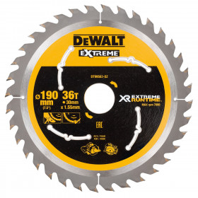 Dewalt Dt99563 Extreme Runtime Multi Purpose Circular Saw Blade 190 X 30Mm X 36T
