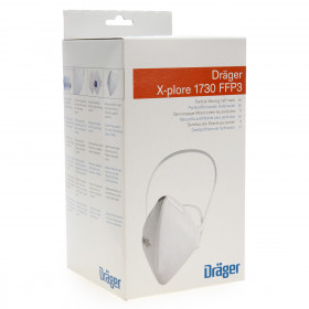 Drager X-Plore 1730 C Single Use Face Masks Ffp3 No Valve (Box Of 20)