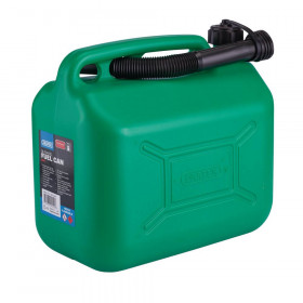 Draper 09055 Plastic Fuel Can, 10L, Green each 1