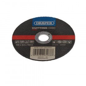 Draper 94769 Metal Cutting Disc, 100 X 2.5 X 16Mm each 1
