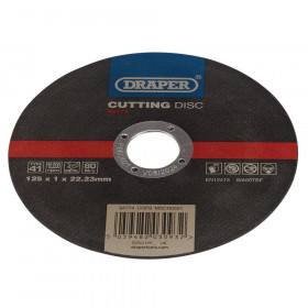 Draper 94774 Metal Cutting Disc, 125 X 1 X 22.23Mm each 1