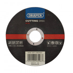 Draper 94780 Multi-Purpose Cutting Disc, 115 X 1.2 X 22.23Mm each 1