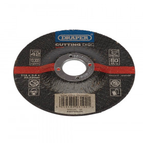 Draper 94784 Dpc Metal Cutting Disc, 115 X 2.5 X 22.23Mm each 1
