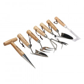 Draper 09000 Heritage Stainless Steel Garden Tool Set With Ash Handles (7 Piece) each 1