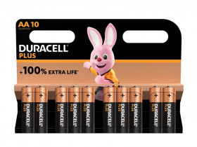 Duracell S19034 Aa Cell Plus Power +100% Batteries (Pack 10)