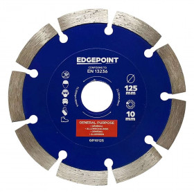 Edgepoint EDGDBGP10125 General Purpose Diamond Blades, 125Mm (Box Of 1)
