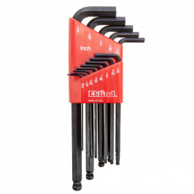 Eklind 13213 Imperial Ball-End Hex-L Long Series Key Set 13 Piece (.050 - 3/8in)