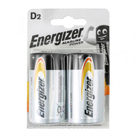 Energizer ENR297331 Alkaline Power Battery D E95 Pack 2