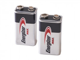 Energizer® S15280 Max® 9V Batteries (Pack 2)