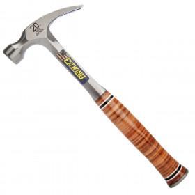 Estwing E20S Straight Claw Hammer With Leather Grip 20Oz