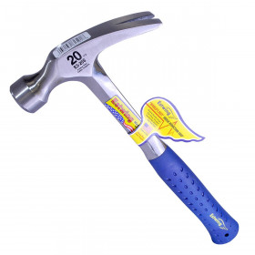 Estwing E3/20S Straight Claw Hammer With Vinyl Grip 20Oz