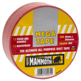 Everbuild 2MEGRD50 Mega All Purp Tape Red 50Mm 50Mtr