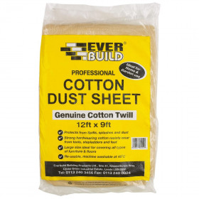 Everbuild DUST Cotton Dust Sheets 12 X 9 Bale