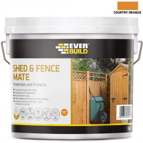Everbuild FENCECO5 Shed & Fence Mate Country Oak 5Ltr