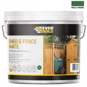 Everbuild FENCEHG5 Shed & Fence Mate Holly Green 5Ltr